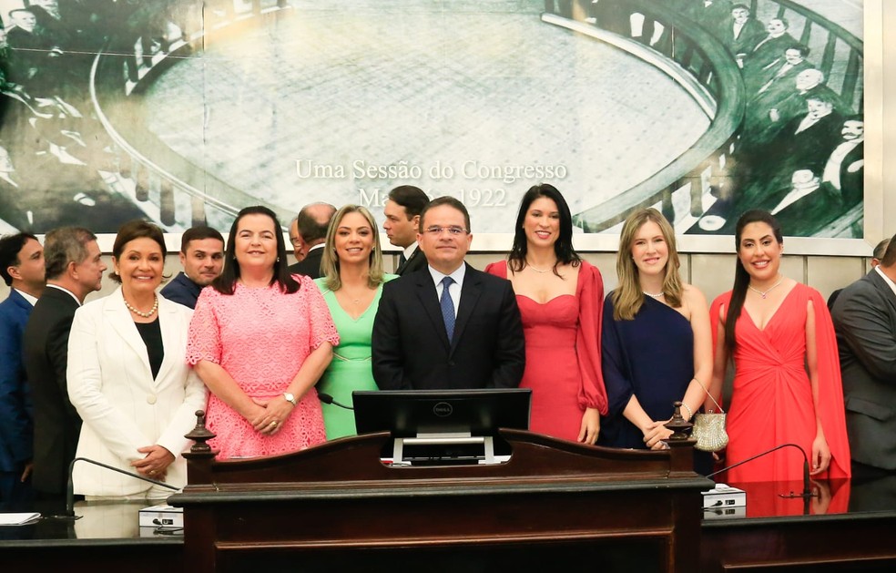 Deputado Marcelo Victor posse deputados ALE — Foto: Ailton Cruz