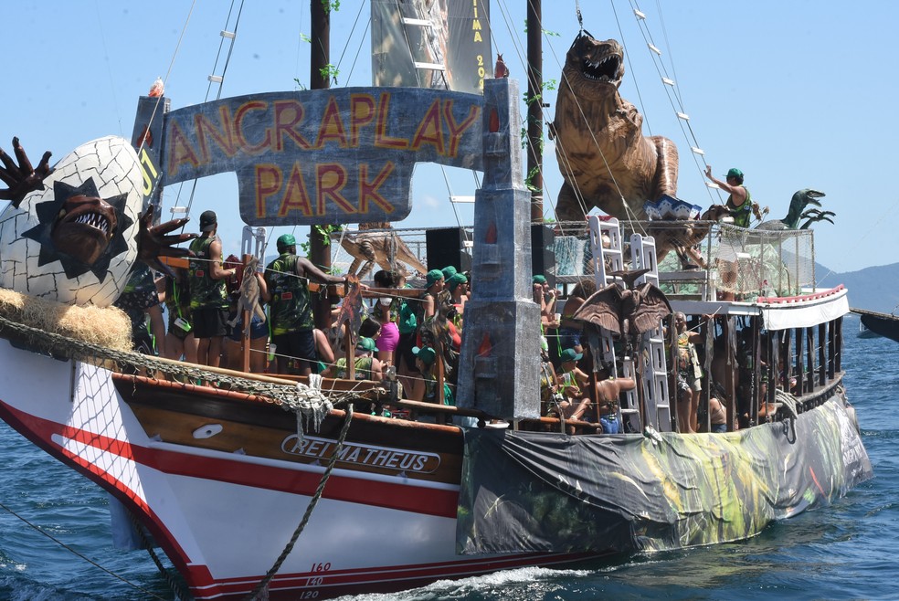 Angra dos Reis começa 2023 com procissão marítima — Foto: Divulgação/Prefeitura de Angra dos Reis