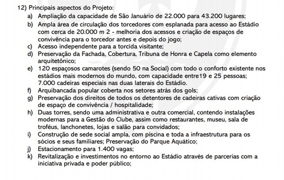 Detalhes do projeto de reforma de S�o Janu�rio � Foto: Reprodu��o