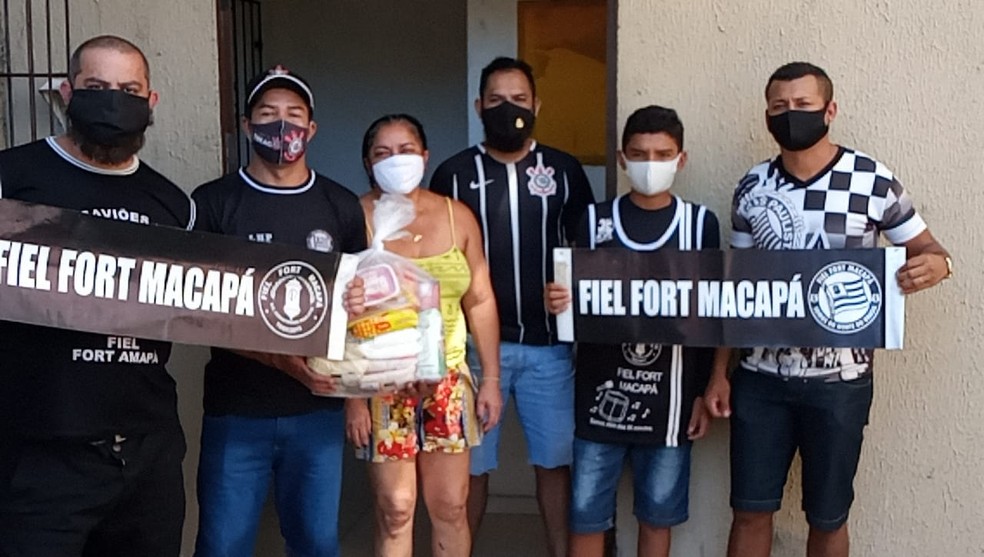 Doação também foi feita em conjuntos populares de Macapá — Foto: Divulgação/Fiel Fort Macapá