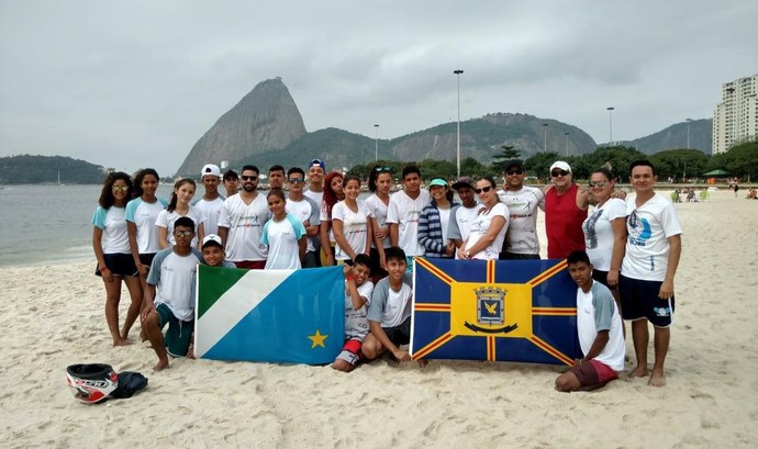 Delegação de Mato Grosso do Sul na etapa nacional de beach tennis (Foto: Divulgação/FBTMS)