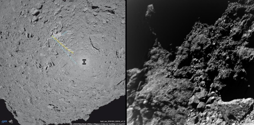 Superfície do asteroide Ryugu captada por sonda (Foto: Divulgação)