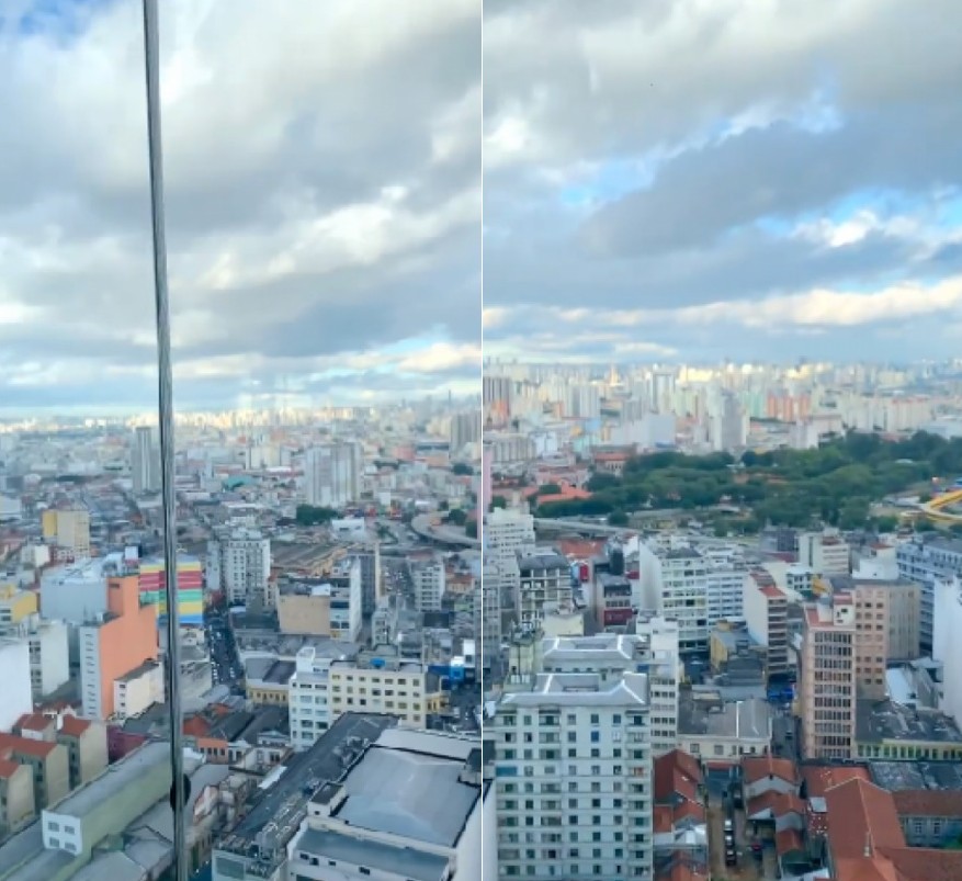 Prédio mais alto de São Paulo ganha mirantes de vidro para ver a cidade (Foto: Reprodução/Instagram @sampasky)