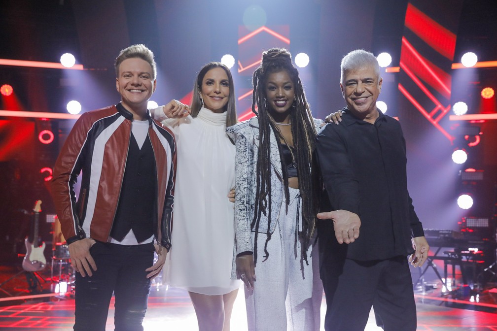 Duelo de duetos: Michel Teló, Ivete Sangalo, Iza e Lulu Santos revelam ao G1 quais são seus duetos perfeitos — Foto: Globo/Victor Pollak