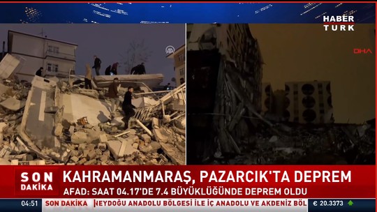 Terremoto de magnitude 7,8 atinge Sul da Turquia; vídeos