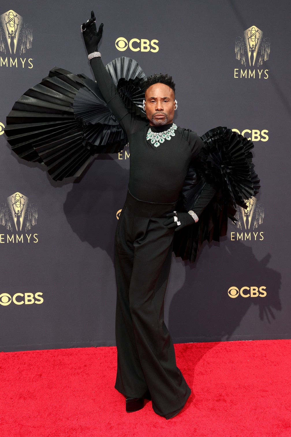 Billy Porter chega ao Emmy 2021 — Foto: Rich Fury/Getty Images North America/Getty Images via AFP