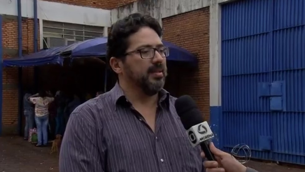 Jail Azambuja, na época em que atuava na defesa do ex-prefeito de Campo Grande MS (Foto: Reprodução/ TV Morena)