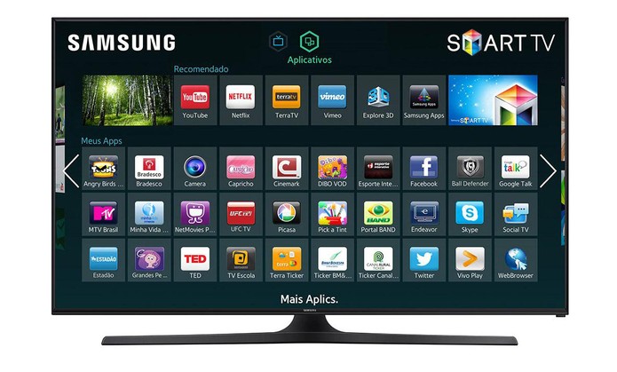 Smart TV Samsung Série 5 UN40J5300 tem tela plana de 40 polegadas Full HD (Foto: Divulgação/Samsung)