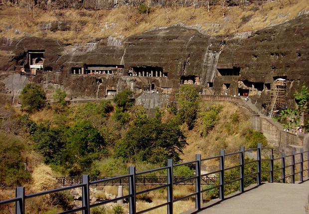 Habitações em Aurangabad, no estado indiano de Maharashtra (Foto: Rashmi.parab, CC BY-SA 3.0 <https://creativecommons.org/licenses/by-sa/3.0>, via Wikimedia Commons)
