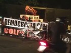 Manifestantes a favor do governo fazem protesto em Rio Preto