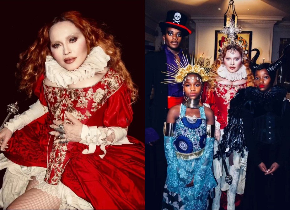 Madonna abre álbum de Halloween com os filhos
