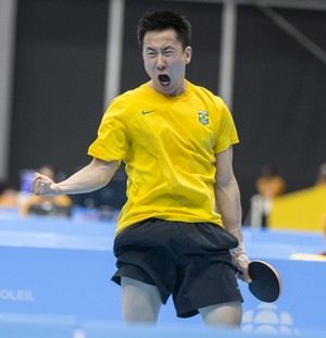 Gustabo Tsuboi, tênis de mesa Jogos Pan-Americanos Toronto 2015 (Foto: Divulgação/ITTF)