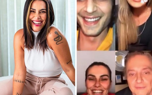 Cleo Pires mostra chamada de vídeo com Fábio Jr. e os irmãos - Quem