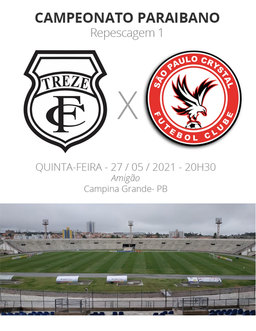 treze x sp crystal escalacoes desfalques e arbitragem do duelo pela repescagem do paraibano campeonato paraibano ge