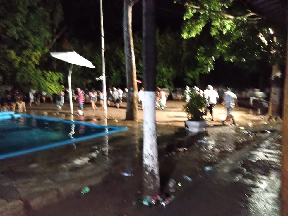 Festa eletrônica foi flagrada em Araçatuba (SP) — Foto: Arquivo Pessoal