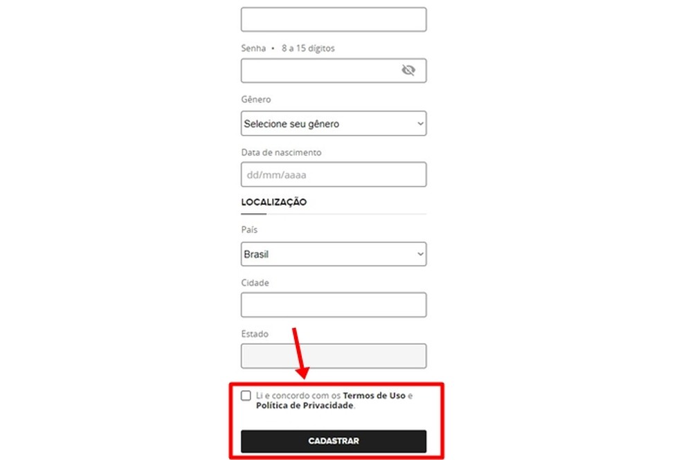 Finalização do cadastro na Conta Globo garante ao público assistir à transmissão do desfile de Carnaval 2023 no Globoplay — Foto: Reprodução/Gabriela Andrade