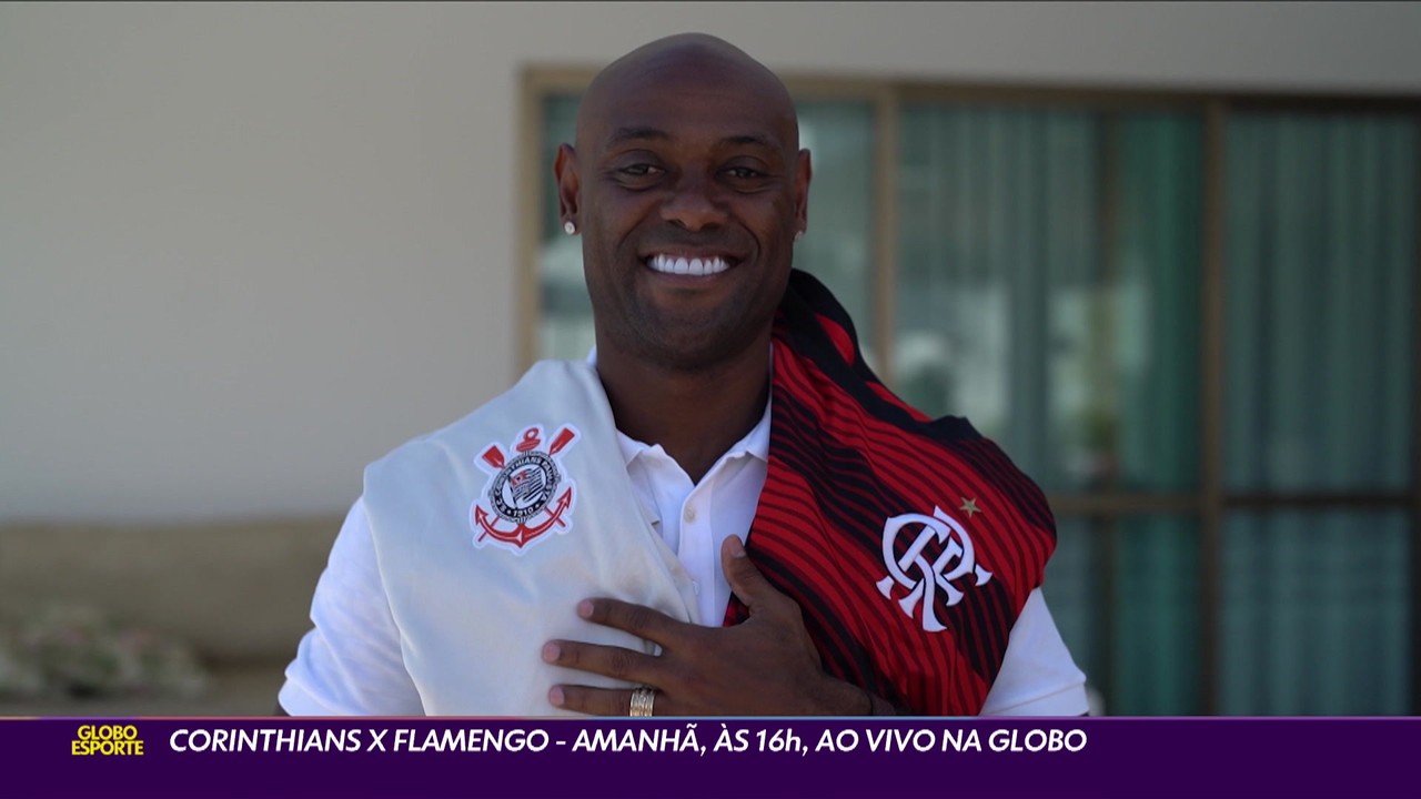 Corinthians x Flamengo se enfrentam em campo e Vagner Love fala de como foi ter jogado nos dois times
