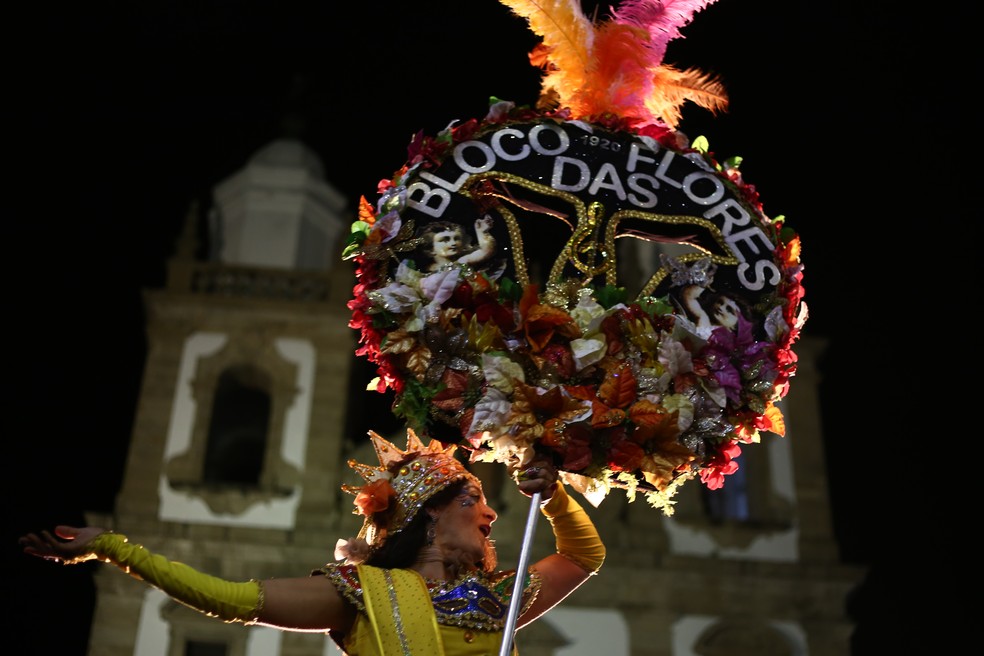 O Bloco das Flores é um dos blocos líricos que faz acertos de marcha no Pátio de São Pedro — Foto: Bruno Campos/Divulgação