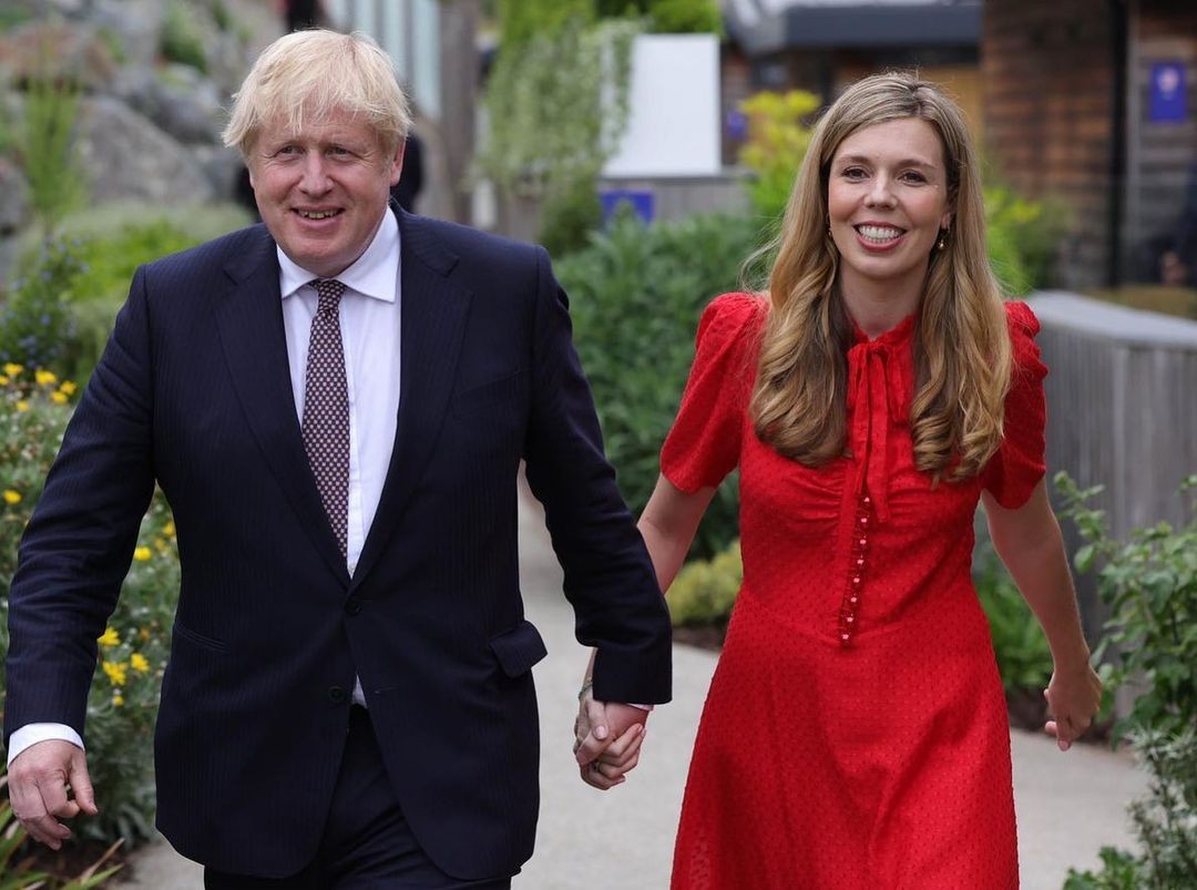 Boris e Carrie Johnson anunciam o nascimento da segunda filha (Foto: Reprodução / Instagram)