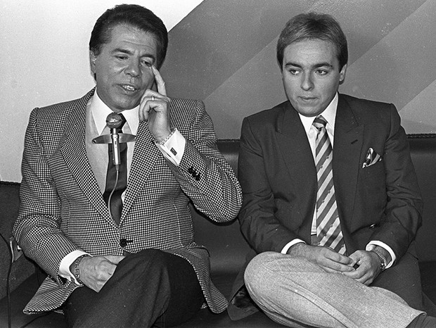 Silvio Santos e Gugu (Foto: Antonio Carlos Piccino /Agência O Globo)