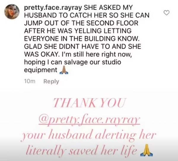 Post de Sharon Osbourne agradecendo a Jamal Rajad por ter salvado vida da filha (Foto: Instagram)