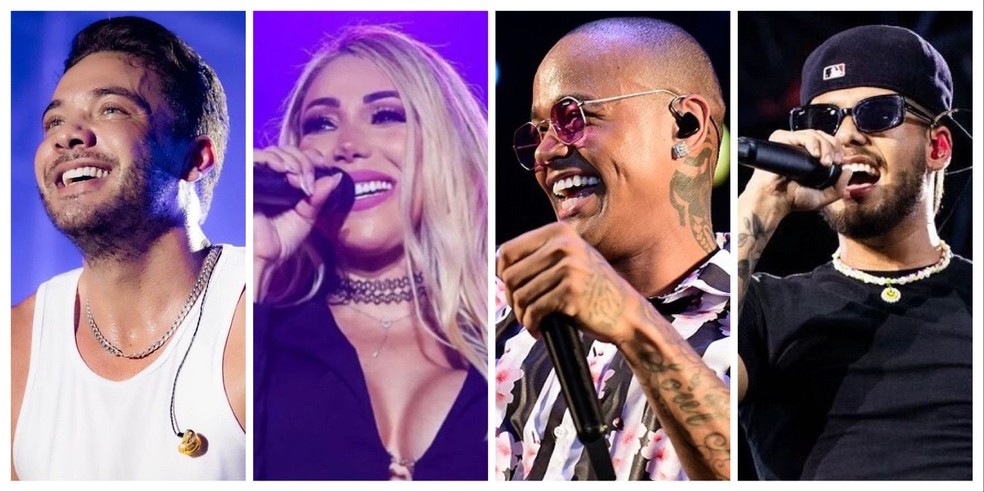 Wesley Safadão, Taty Girl, Léo Santana e Zé Felipe são atrações do Garota Vip em Natal — Foto: Divulgação