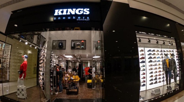 Loja da Kings Sneakers. Hoje, a rede se tornou franquia, conta com 103 lojas e tem 20 sendo preparadas para abrir (Foto: Divulgação/Kings Sneakers)