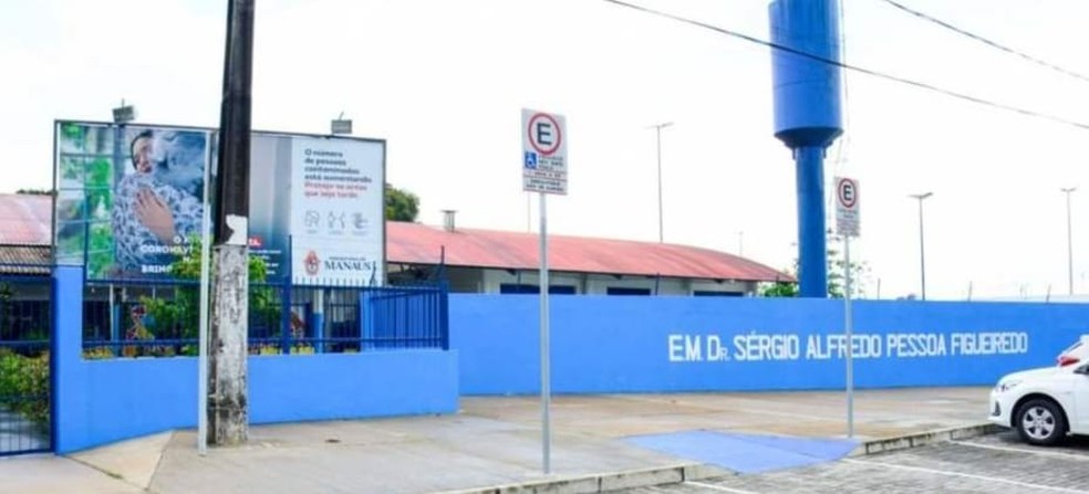 Escola Municipal dr. Sérgio Alfredo Pessoa Figueiredo, em Manaus (AM), é uma das finalistas do prêmio Gestão Escolar 2020 — Foto: Divulgação