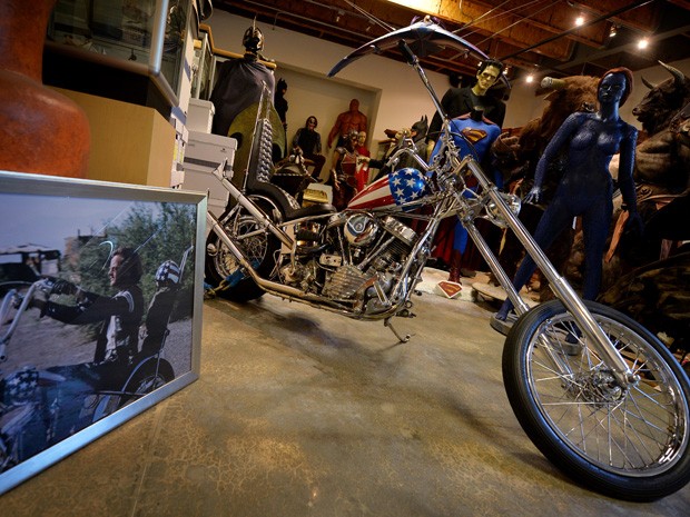 Moto icônica de 'Easy Rider' é vendida por US$ 1,35 milhão (Foto: AFP PHOTO/Mark RALSTON)