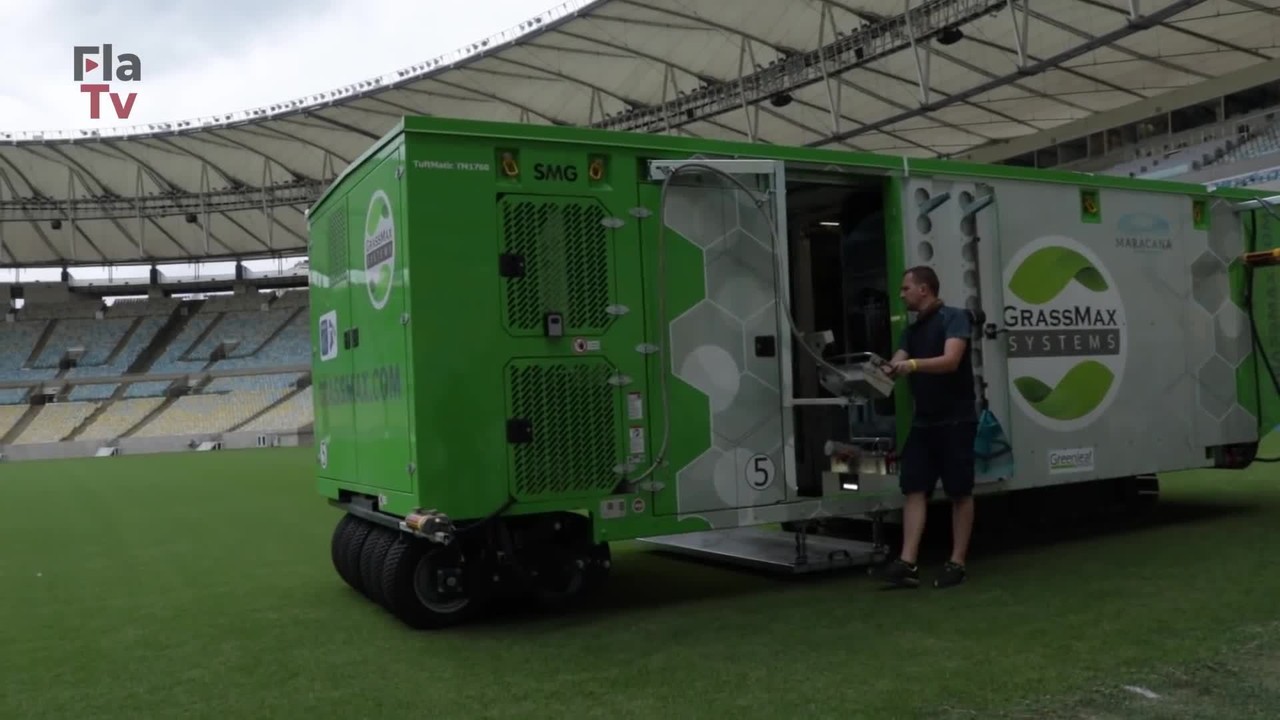 Antes da volta ao Maracanã, conheça detalhes do novo gramado apresentados pela Fla TV