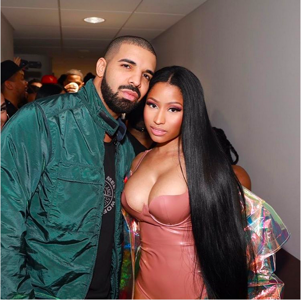 A cantora Nicki Minaj e o rapper Drake (Foto: Instagram)