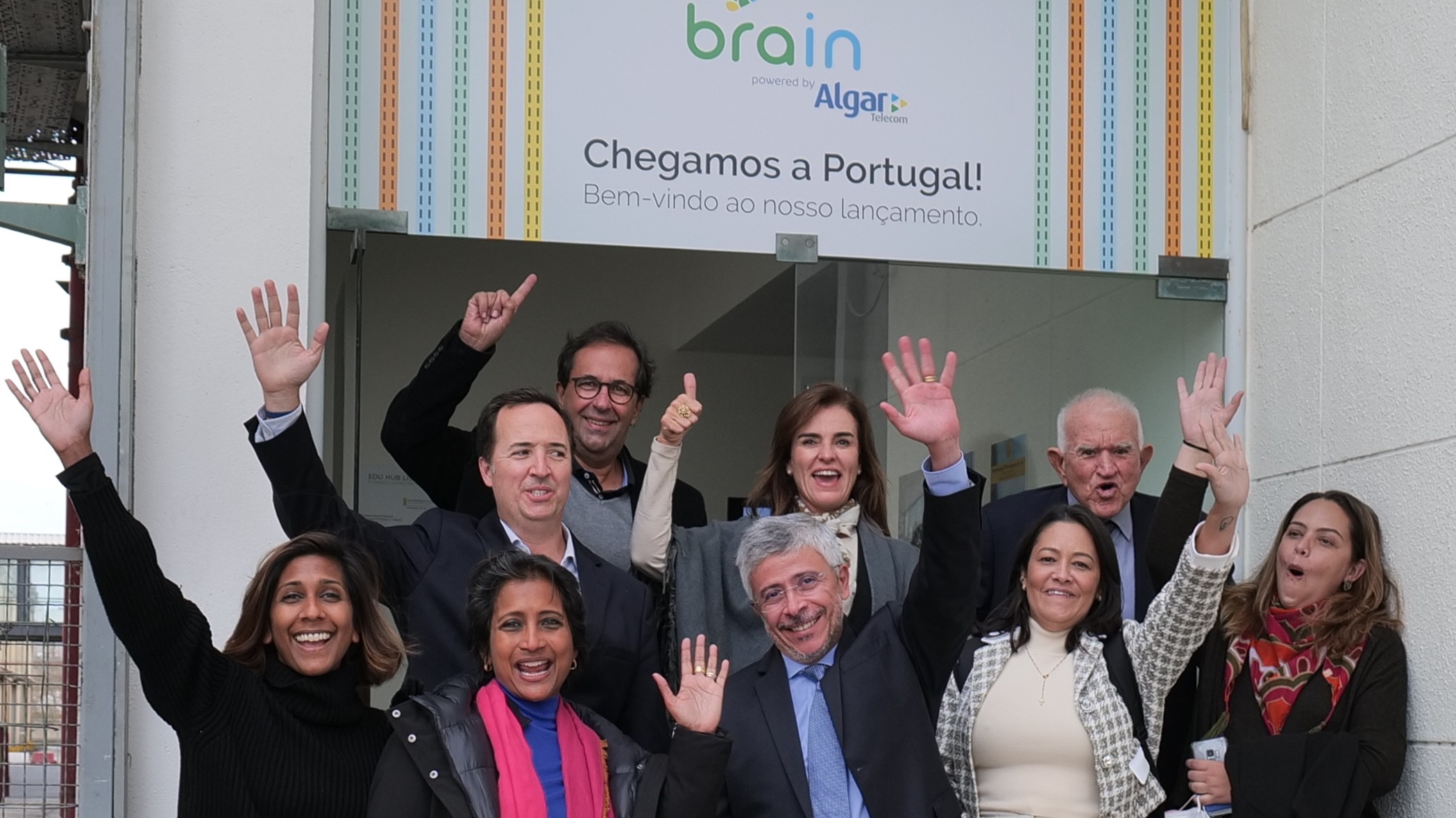 Equipe que participou do lançamento da expansão do Brain para Portugal