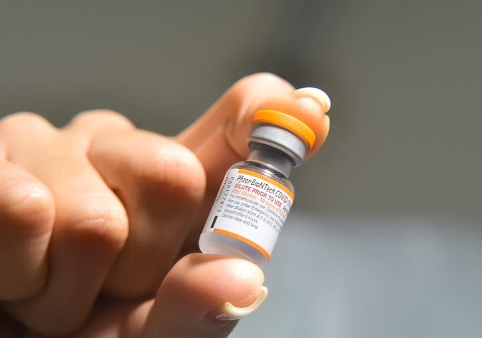 Dose pediátrica da vacina da Pfizer — Foto: Edmilson Tanaka/Divulgação