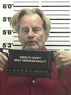 O ator Sam Shepard é detido na segunda (25) sob suspeita de dirigir alcoolizado nos EUA (Foto: Santa Fe County Jail, via AP)