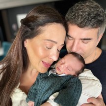 Claudia Raia, Jarbas Homem de Mello e o filho do casal, Luca — Foto: Reprodução de Instagram