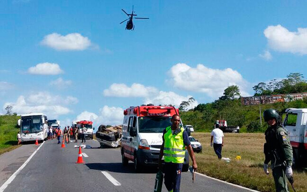 Acidente aconteceu na tarde deste domingo (Foto: Divulgação/Graer)