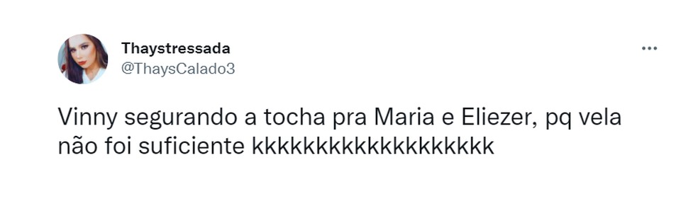 Foi tocha ou vela?  — Foto: Reprodução/Twitter