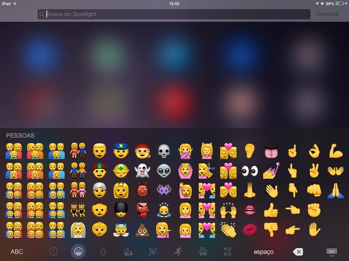 iOS 8.3 traz novos emojis que prometem ser mais diversos e incluir novos grupos ?tnicos (Foto: Reprodu??o/Elson de Souza)