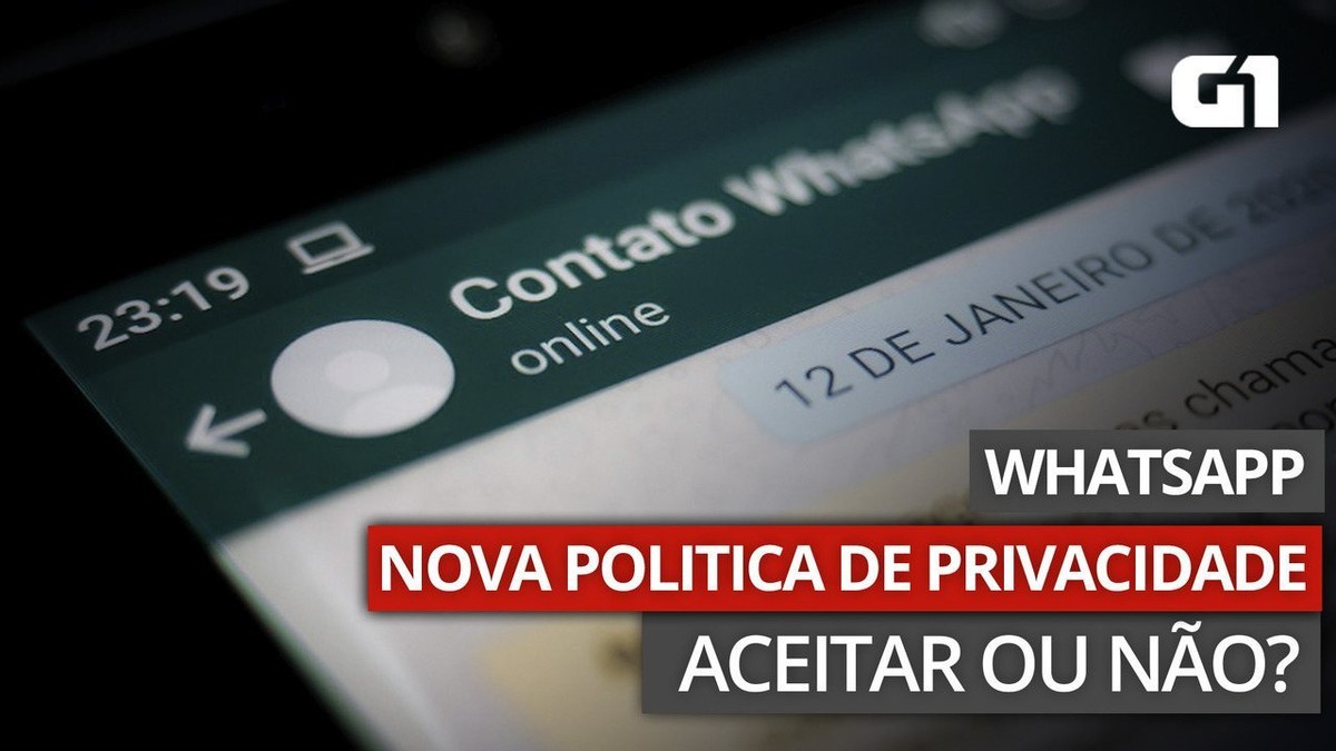 Órgãos do governo recomendam que WhatsApp adie nova política de privacidade thumbnail
