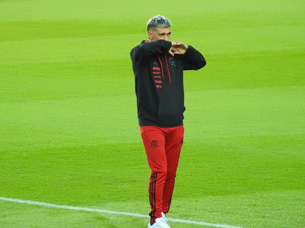 Racing x Flamengo: Arrascaeta &mdash; Foto: Fred Gomes