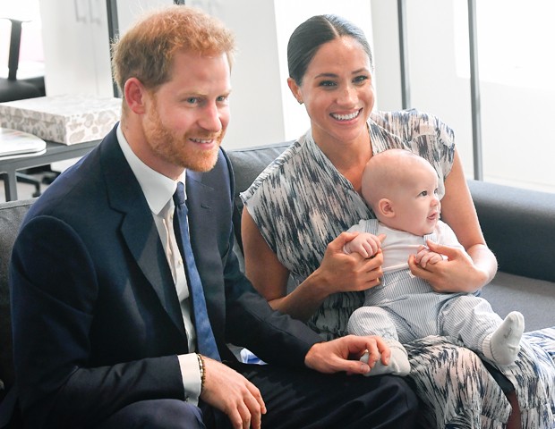 Meghan Markle e Harry com o filho Archie (Foto: Getty Images)