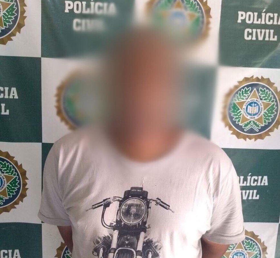 Suspeito de ter abusado da professora foi preso na quarta-feira (28) em Petrópolis (Foto: Polícia Civil | Divulgação)