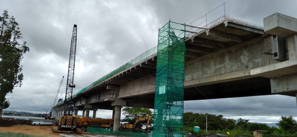 Bolsonaro vai visitar obra de ponte em Xambioá — Foto: Márcio Novais/TV Anhanguera