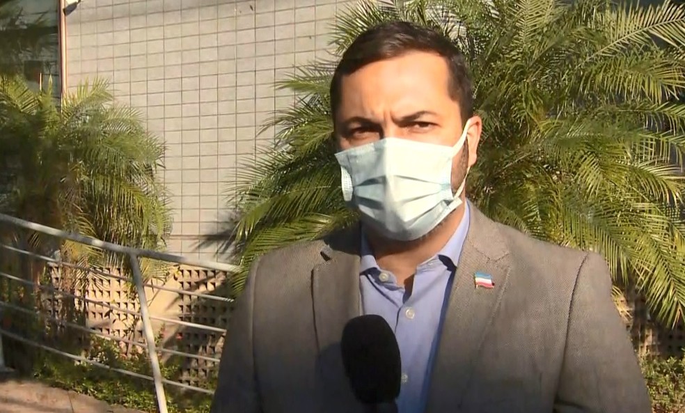 Secretário Tyago Hoffmann — Foto: Reprodução/TV Gazeta