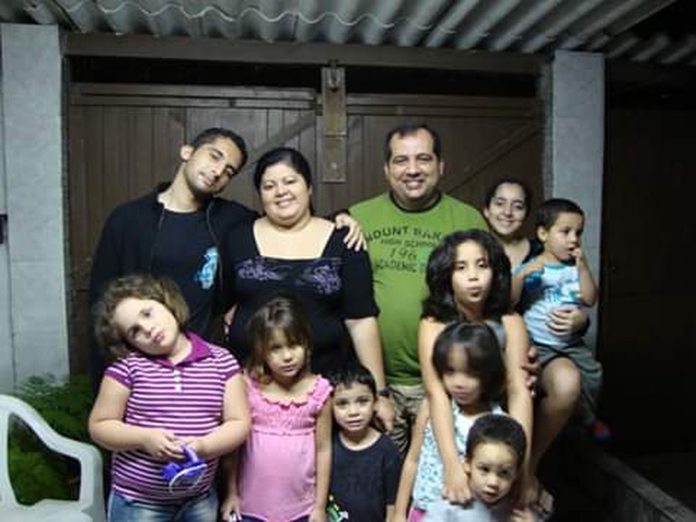 Família foi crescendo ao longo dos anos, chegando à marca de 20 filhos — Foto: Arquivo Pessoal