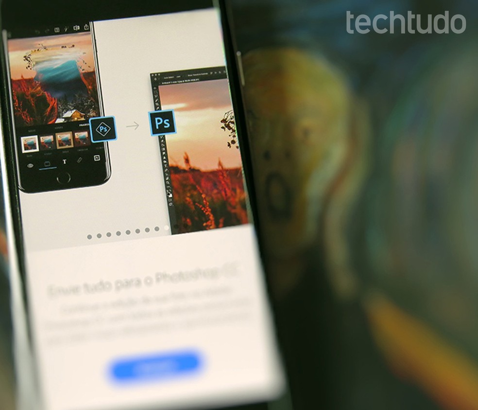 App Photoshop Express faz ajustes em selfies de forma simples e rápida — Foto: Amanda de Almeida/TechTudo