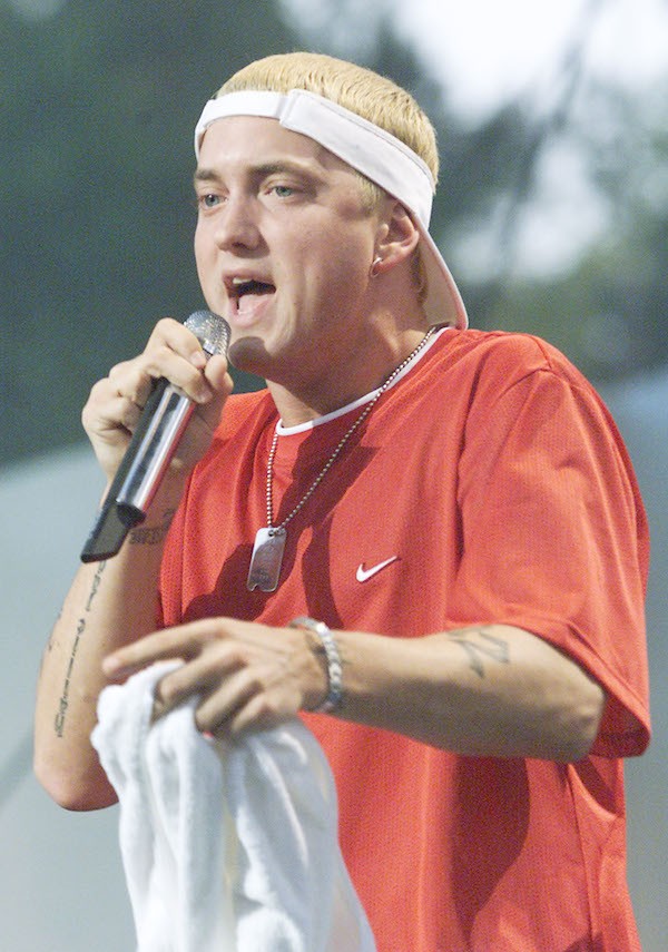 O rapper Eminem em foto do início de sua carreira (Foto: Getty Images)