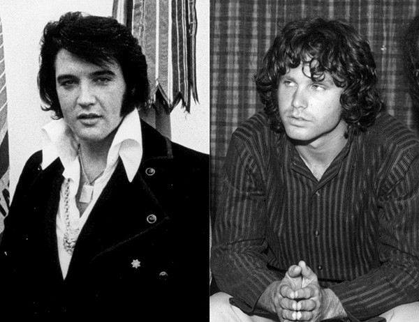 Elvis Presley e Jim Morrison (Foto: Getty Images)