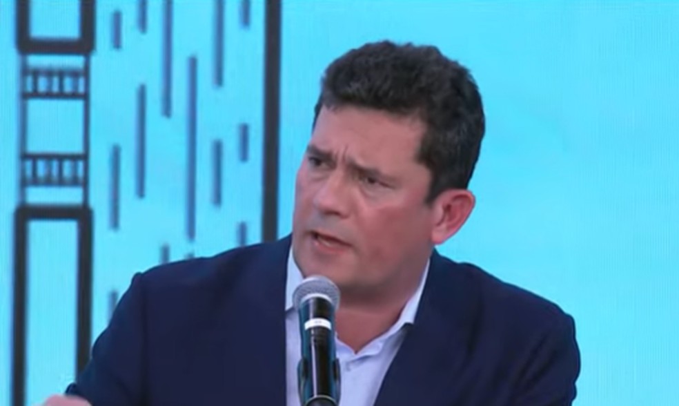 Sérgio Moro em entrevista ao programa 'Pânico' nesta segunda-feira, 14 de fevereiro — Foto: Reprodução