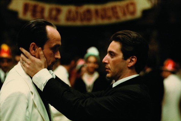 Al Pacino e John Cazale em cena de 'O Poderoso Chefão - Parte II' (Foto: Divulgação)